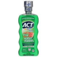 Act Kids Rinse, Sugar & Alcohol Free, Fluoride, Anticavity, Wild Water Watermelon, 16.9 Fluid ounce