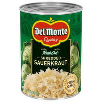 Del Monte Sauerkraut, Shredded, Fresh Cut, 14.5 Ounce