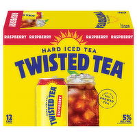 Twisted Tea Hard Iced Tea, Raspberry, 12 Each