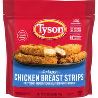 Tyson Frozen Crispy Chicken Breast Strips, 1.56 lb Bag, 25 Ounce