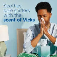 Puffs Plus Vicks Plus Lotion with the Scent of Vick's Facial Tissue, 48 Each