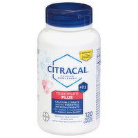 Citracal Calcium Citrate +D3, Maximum, Coated Caplets, 120 Each