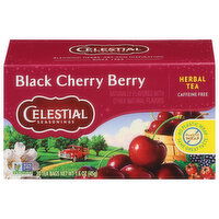 Celestial Seasonings Herbal Tea, Caffeine Free, Black Cherry Berry, Tea Bags, 20 Each