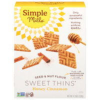 Simple Mills Sweet Thins, Seed & Nut Flour, Honey Cinnamon, 4.25 Ounce