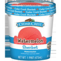 Cedar Crest Watermelon Sherbet, 16 Fluid ounce