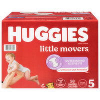 Huggies Little Movers Disney Baby 5 (Over 27 lb) Diapers (27+ lbs (12+ kg)), 58 Each