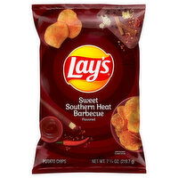 Lay's Potato Chips, Sweet Southern Heat Barbecue Flavored, 7.75 Ounce