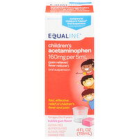 Equaline Acetaminophen, Bubble Gum Flavor, Children's, 4 Fluid ounce