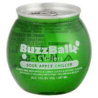 BuzzBallz Chillers, Sour Apple, 187 Millilitre