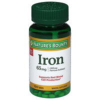 Nature's Bounty Iron, 65 mg, Tablets, 100 Each