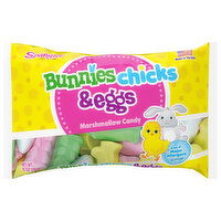 Spangler Marshmallow Candy, Bunnies, Chicks & Eggs, 10 Ounce