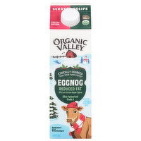 Organic Valley Eggnog, Reduced Fat, 1 Quart