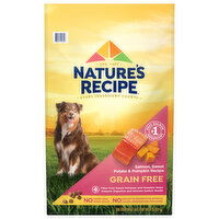 Nature's Recipe Dog Food, Salmon, Sweet Potato & Pumpkin Recipe, Grain Free, 24 Pound