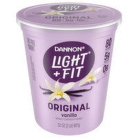 Dannon Light + Fit Yogurt, Original Vanilla, 32 Ounce