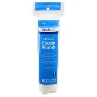 Equaline Cotton Rounds, Premium, 80 Each