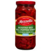 Mezzetta Bell Pepper Strips, Roasted Red, Mild, 16 Fluid ounce