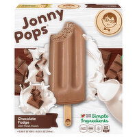 JonnyPops Pops, Chocolate Fudge, 4 Each