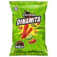 Doritos Dinamita Tortilla Chips, Rolled, Chile Limon, Hot, 10.75 Ounce