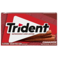 Trident Gum, Sugar Free, Cinnamon, 14 Each