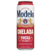 Modelo Chelada Beer, Fresa Picante, 24 Fluid ounce