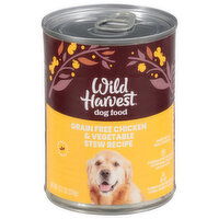 Wild Harvest Dog Food, Grain Free, Chicken & Vegetable Stew Recipe, 13.2 Ounce