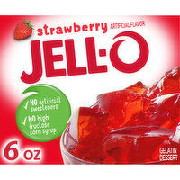 Jell-O Strawberry Gelatin Dessert Mix, 6 Ounce