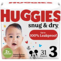 Huggies Snug & Dry Diapers, Disney Baby, 3 (16-28 lb), 31 Each