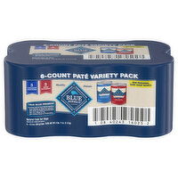 Blue Buffalo Natural Pate Chicken Dinners/Beef Dinners Food for Dogs Variety Pack, 6 Each