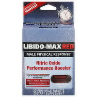 Libido-Max Red Performance Booster, Nitric Oxide, Pro-Male Tablets, 30 Each