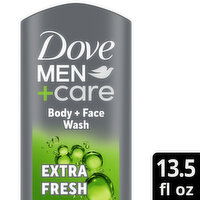 Dove Men+Care Body And Face Wash Refreshing Extra Fresh, 13.5 Ounce