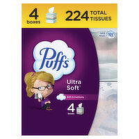 Puffs Ultra Soft Ultra Soft Facial Tissues, 224 Each