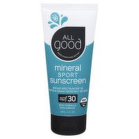 All Good Mineral Sunscreen, Sport, SPF 30, 89 Millilitre