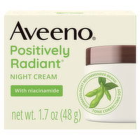 Aveeno Positively Radiant Night Cream, 1.7 Ounce