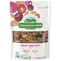 Cascadian Farm Organic Granola, Fruit and Nut, 11 Ounce