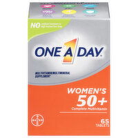 One A Day Multivitamin/Multimineral, Complete, Women's 50+, Tablets, 65 Each