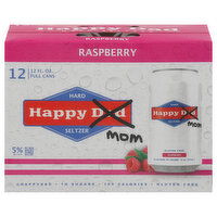 Happy Mom Hard Seltzer, Raspberry, 12 Each