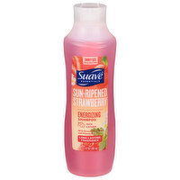 Suave Essentials Shampoo, Energizing, Sun-Ripened Strawberry, Family Size, 22.5 Fluid ounce