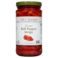 Jeff's Garden Bell Pepper Strips, Roasted, 12 Fluid ounce