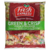 Fresh Express Green & Crisp Salad, Premium Garden, 11 Ounce