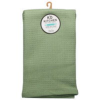 KD Kitchen Waffle Terry Towel, Green tea, 1 Each