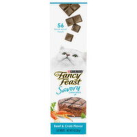 Fancy Feast Savory Cravings Cat Treats, Beef & Crab Flavor, 1 Ounce