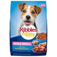 Kibbles 'n Bits Dog Food, Savory Beef & Chicken Flavors, Mini Bits, 3.5 Pound