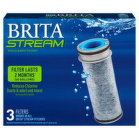 Brita Replacement Filters, Stream, 3 Each