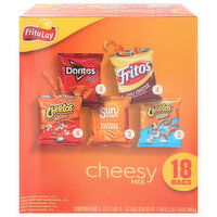 Frito Lay Snacks, Cheesy Mix, 18 Each