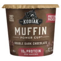 Kodiak Power Cup Muffin, Double Dark Chocolate, Protein Packed, 2.29 Ounce