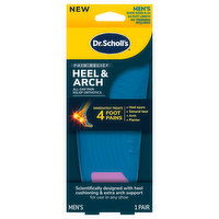 Dr. Scholl's Orthotics, Heel & Arch, Pain Relief, Men's, Shoe Sizes 8-12, 1 Each