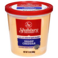Shullsburg Creamery Cheese Spread, Sharp Cheddar, Cold Pack, 13 Ounce