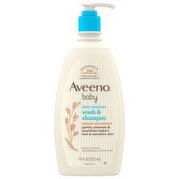 Aveeno Baby Wash & Shampoo, Daily Moisture, 18 Fluid ounce