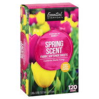 Essential Everyday Fabric Softener Sheets, Spring Scent, 120 Each