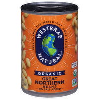 Westbrae Natural Beans, Organic, Great Northern, 15 Ounce